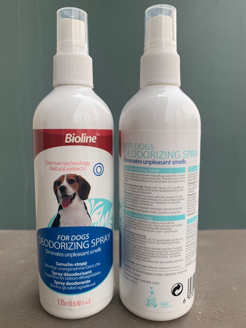 Bioline Deodorizing Spray For Dogs Pet Supplies Health Grooming On Carousell