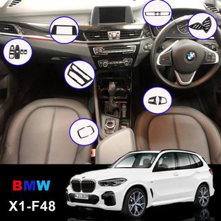 BMW F21 F22 F23 2012 2019 ABS Trim Alcantara Wrap For Interior Red