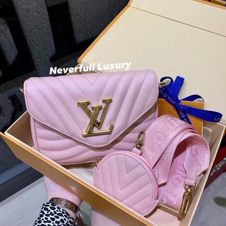 LV Multi Pochette Pink strap, Luxury, Bags & Wallets on Carousell