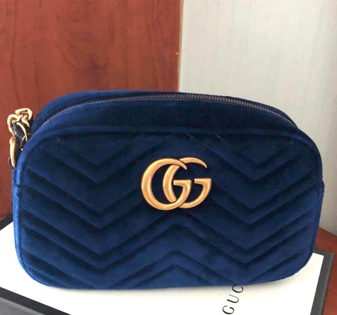 Gucci marmont velvet camera bag sales