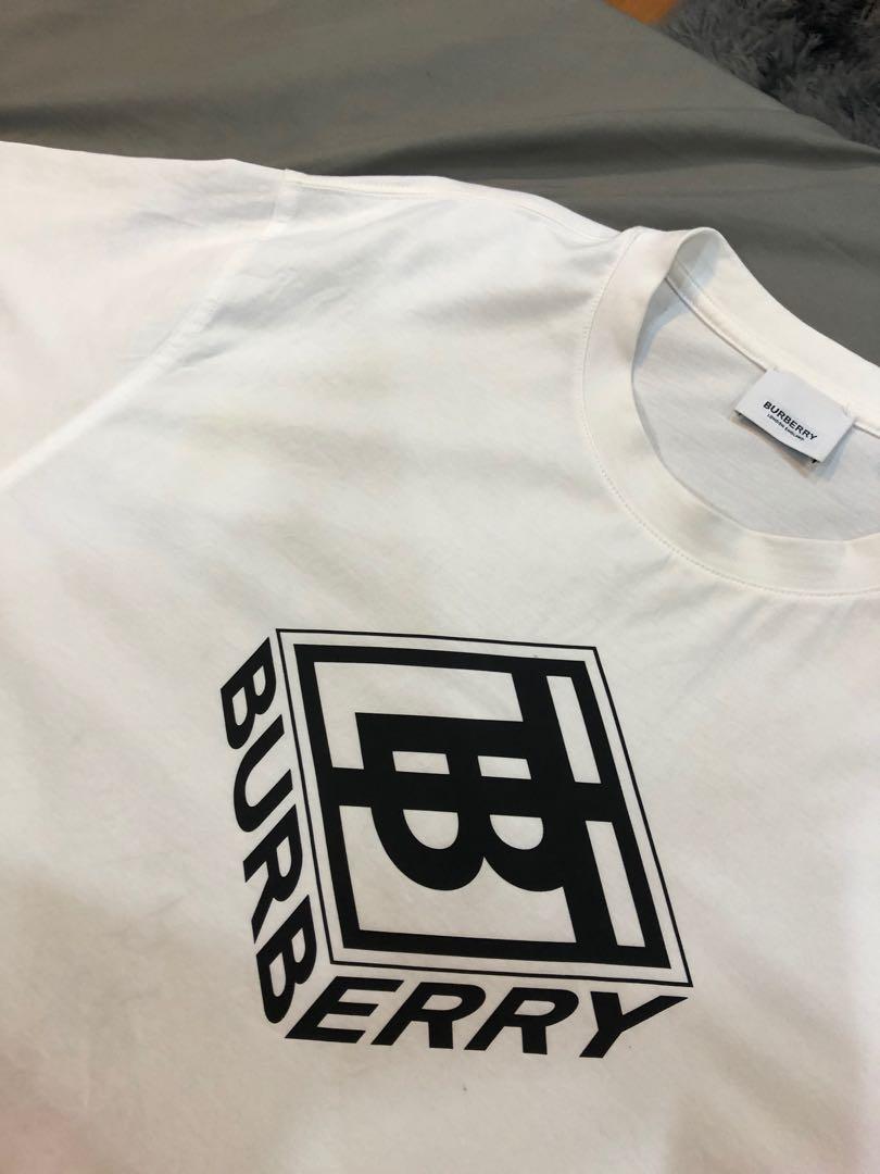 Burberry Tb box graphic T shirt, Men's Fashion, Tops & Sets, Tshirts ...