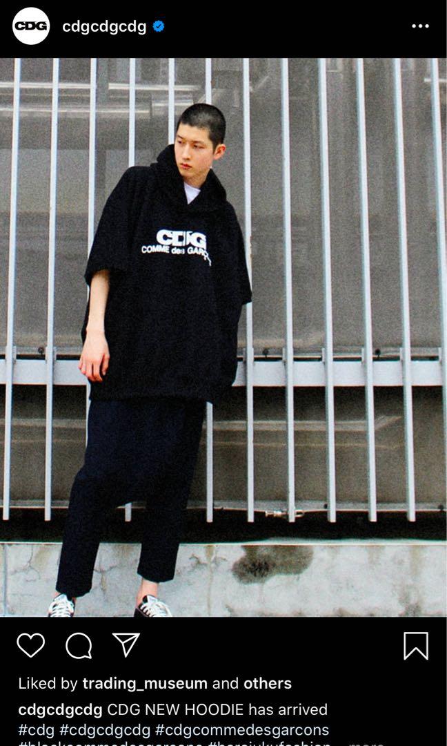 CDG pullover (Category: Hoodies) located in Singapore. Submitted by takingit (Listing ID 1041555637, Image 1). Description: Brand new from gyre tokyo Tags cut but not worn (tags not thrown) Too oversized for my liking 1st photo for reference .