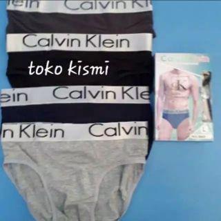 Celana dalem pria import ck karet silver paket 3 pcs