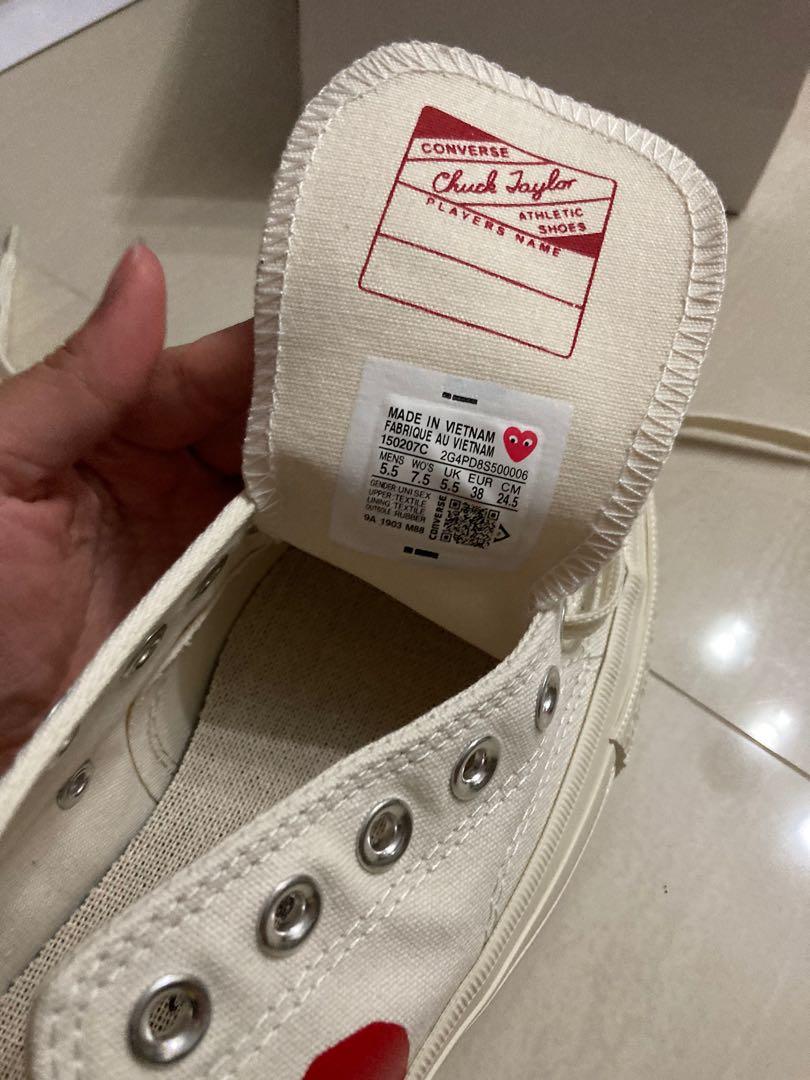 COMME des GARCONS CONVERSE Women s Fashion Footwear Sneakers on Carousell