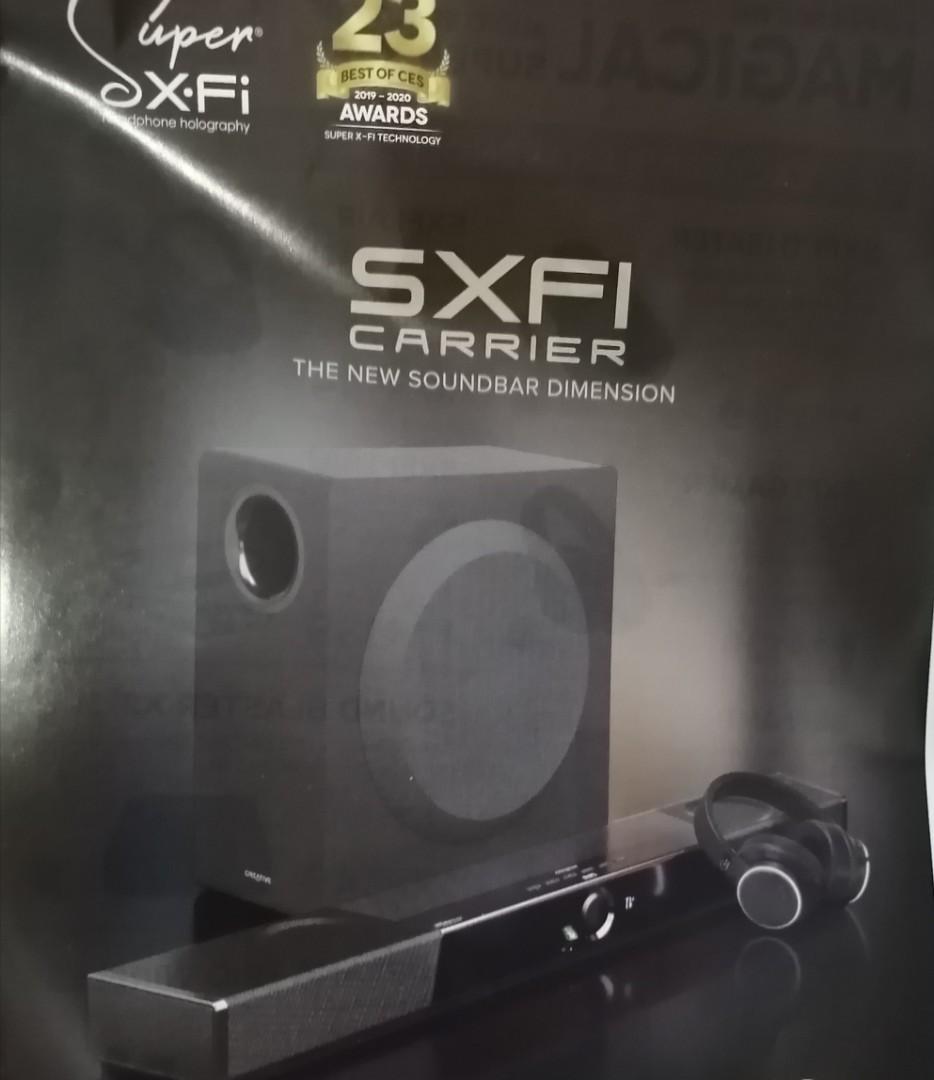 Creative sxfi carrier, Audio, Portable Audio Accessories on Carousell