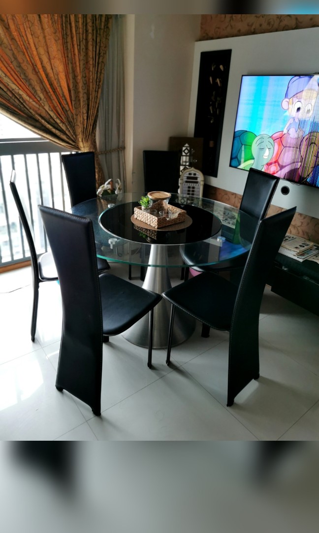 Designer revolving Dining Table set, Furniture & Home Living, Furniture