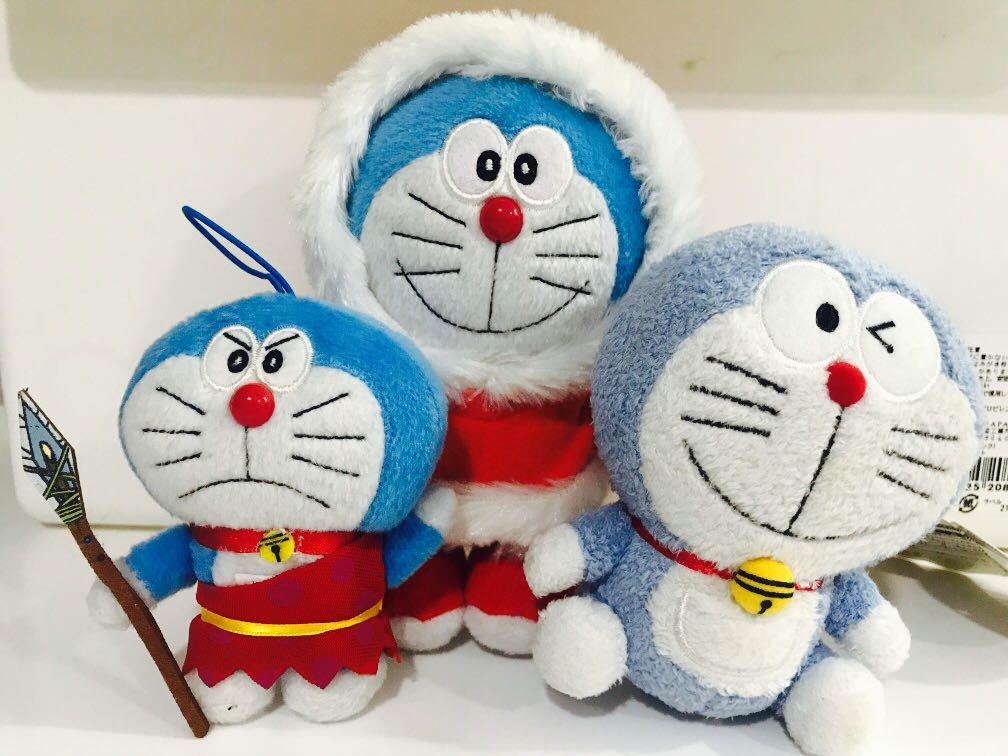 Doraemon plush Keychain set