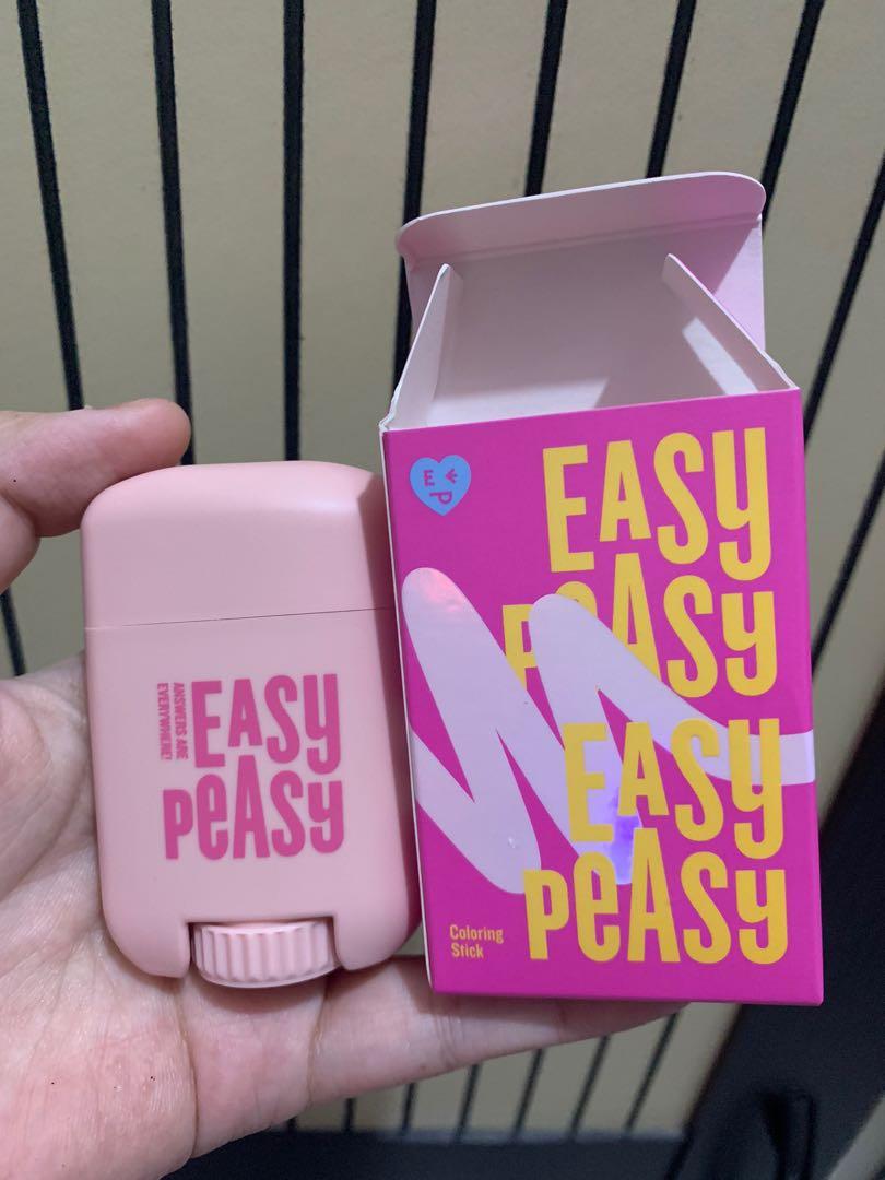 Easy Peasy Coloring Stick Blush On, Kesehatan & Kecantikan, Rias Wajah