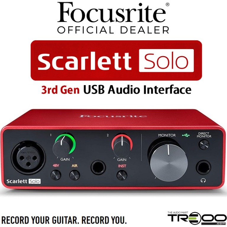 [Official] Focusrite Scarlett Solo (3rd Gen) USB Audio Interface, Audio ...