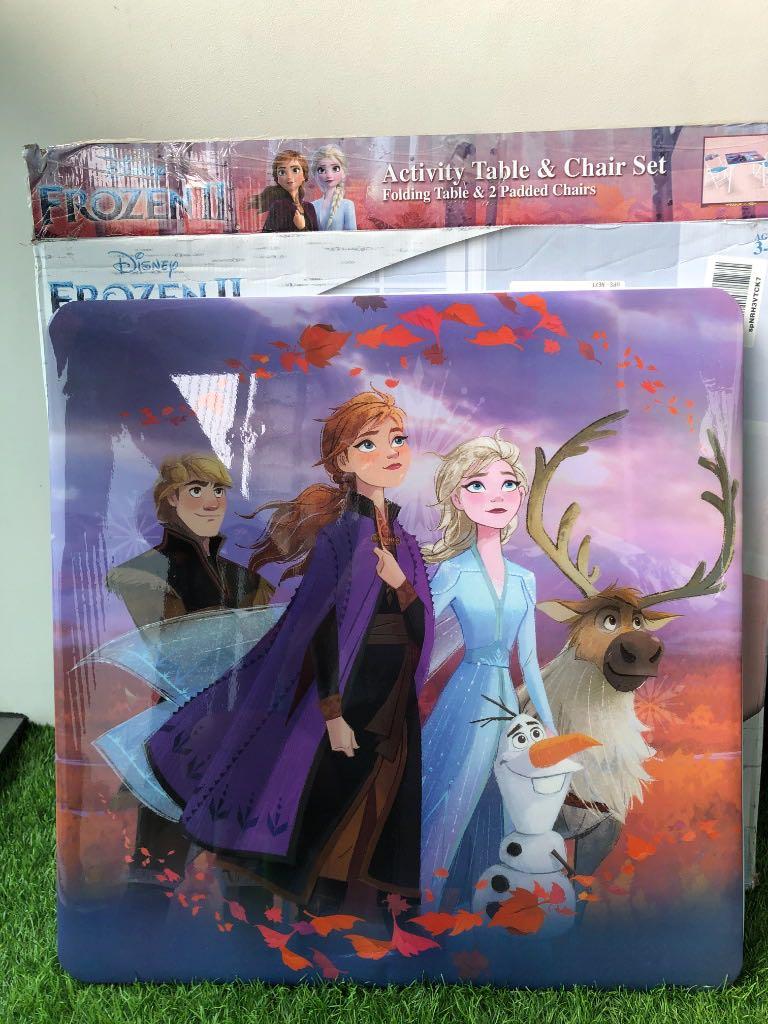 Frozen 2 folding table hot sale and chairs