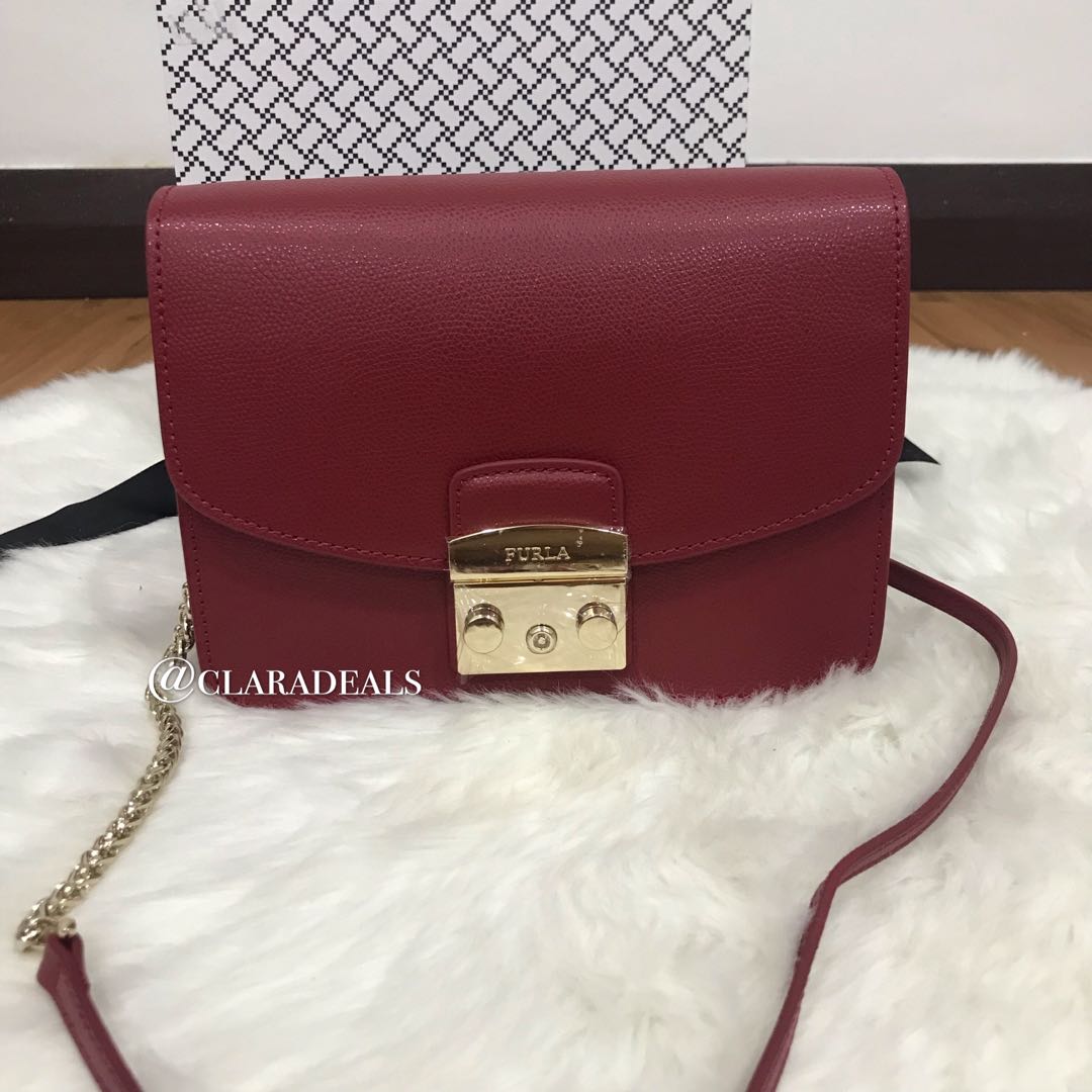 Furla metropolis hotsell burgundy