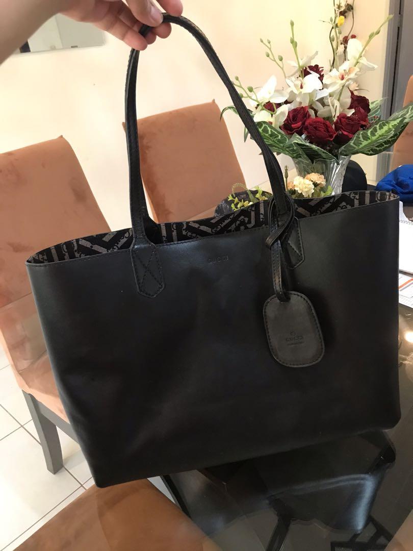 Gucci reversible tote 2025 black