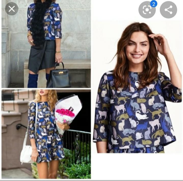 Cat shop blouse h&m