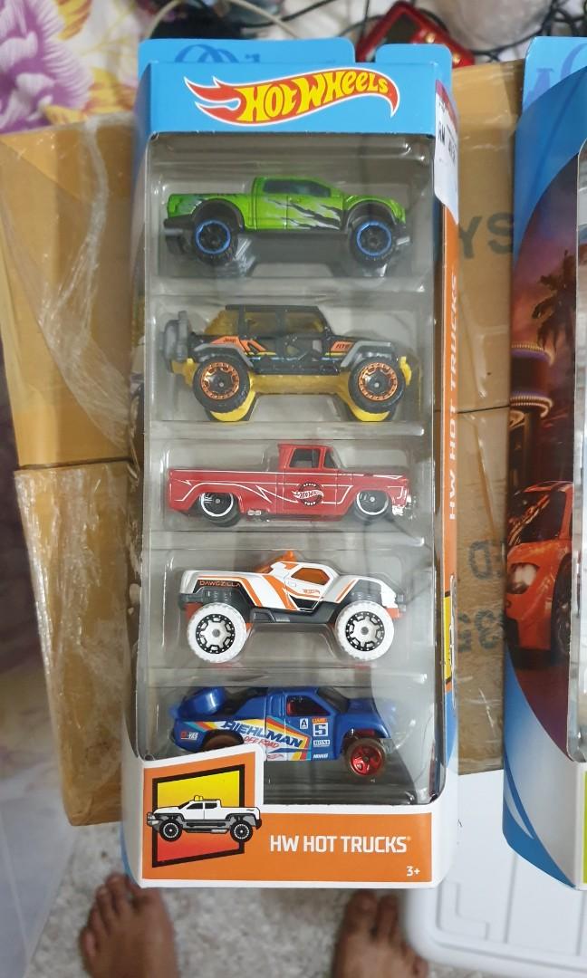 hw hot trucks 5 pack