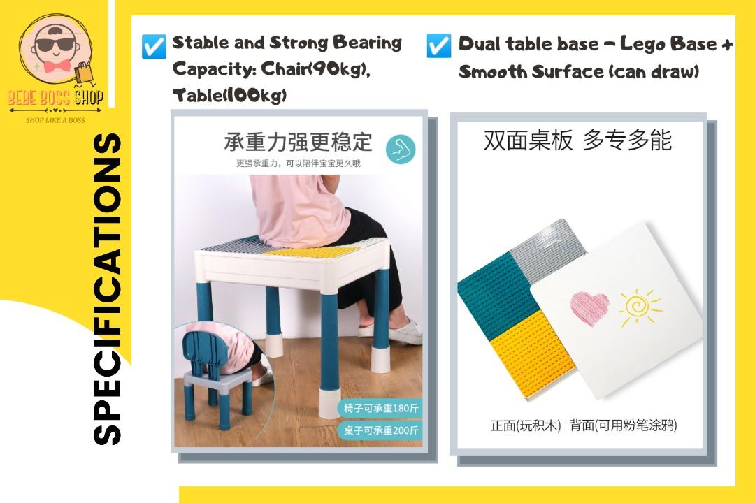 Kids Multi Purpose Lego Building Blocks Table With 1 Chair 2 Set Lego Blocks Toys Games Blocks Building Toys On Carousell Kids Multi Purpose Lego Building Blocks Table With 1 Chair 2 Set Lego Blocks Toys Games Blocks Building Toys On Carousell