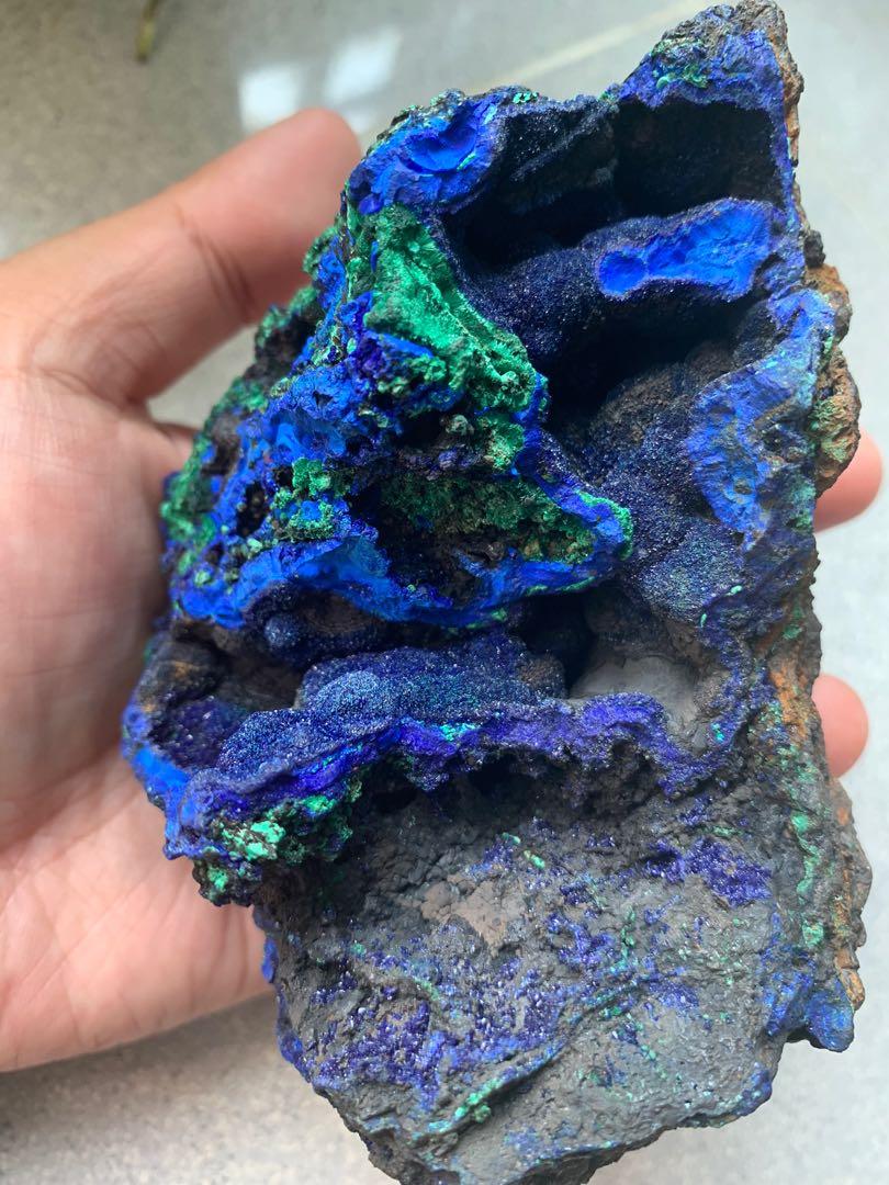 Lapis lazuli malachite raw stone 10x7x6cm