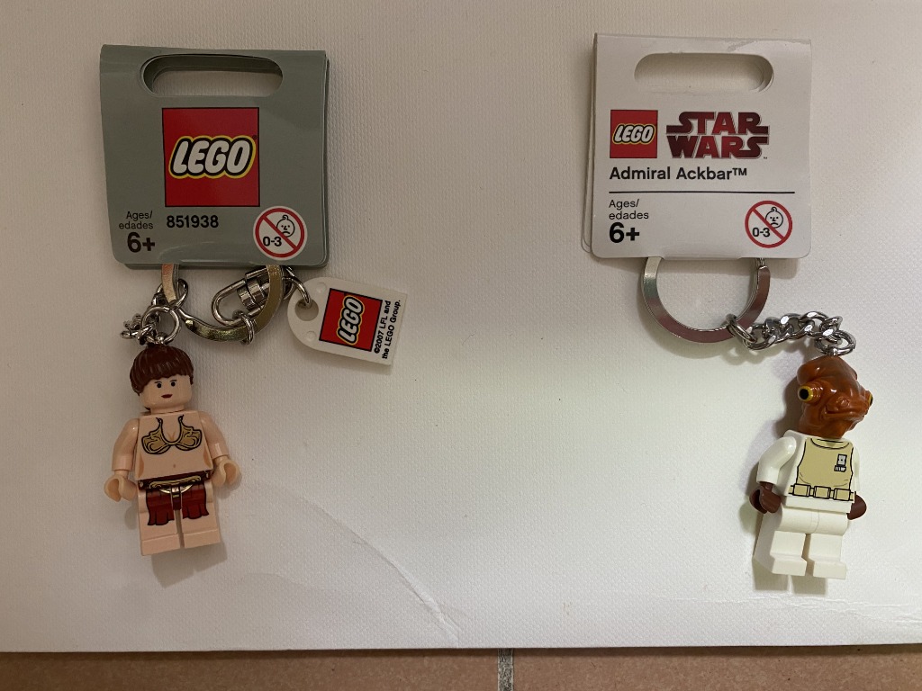 Lego Star Wars keychain- Admiral Ackbar 852836/ Princess Leia