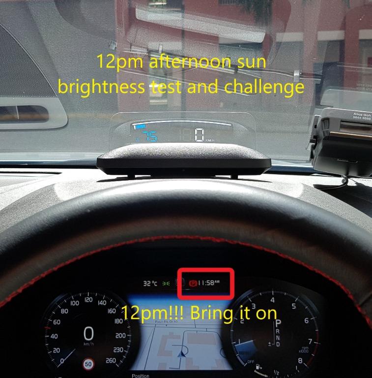 Mazda 2 Hud Head Up Display Obd Obd2 Gauge H402s Car Accessories Accessories On Carousell