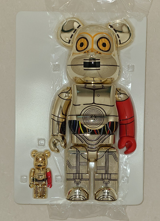 Medicom Bearbrick 100% + 400% Starwars C3PO Be@rbrick Star