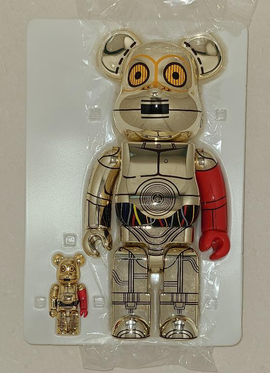 Medicom Bearbrick 100% + 400% Starwars C3PO Be@rbrick Star Wars C