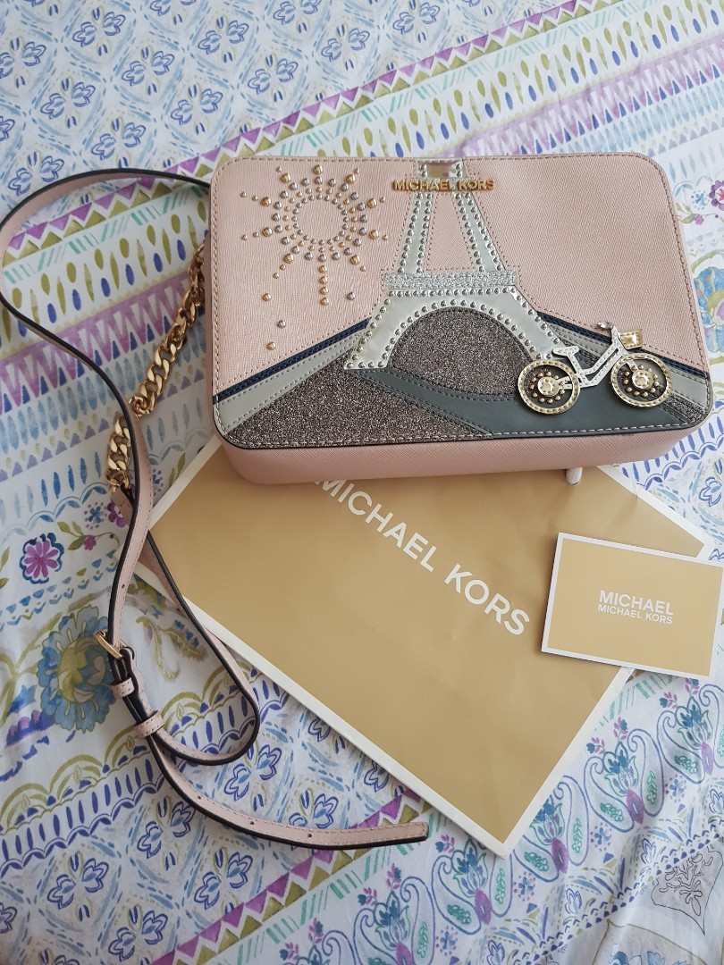 Michael Kors Travel Bag Jet Set Travel Paris Girls Large Weekender Vanilla  MK - ShopperBoard