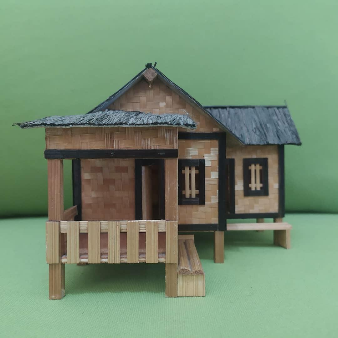 Miniatur Rumah Adat Sunda Rumah Panggung Desain Kerajinan Tangan Karya Seni Di Carousell