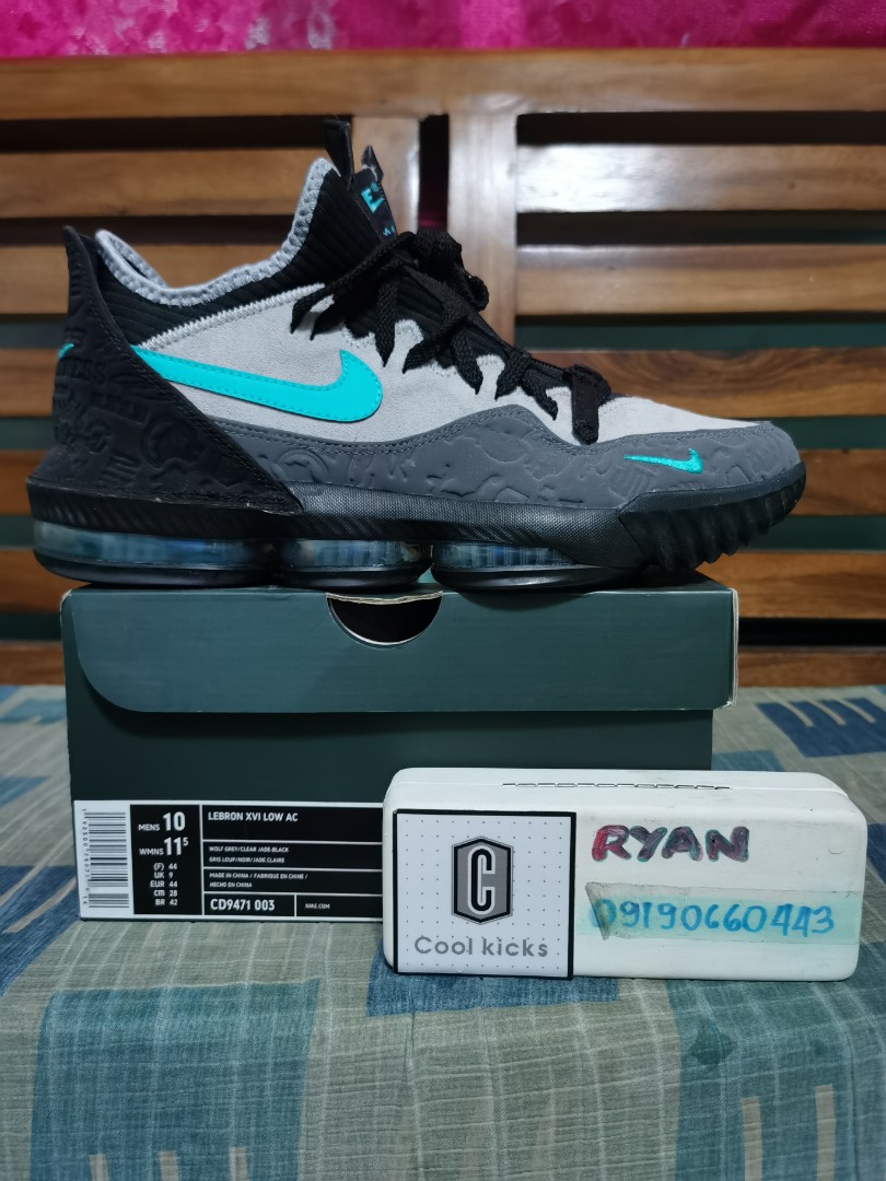 美品】NIKE LEBRON 16 Low atmos クリアジェイド - スニーカー