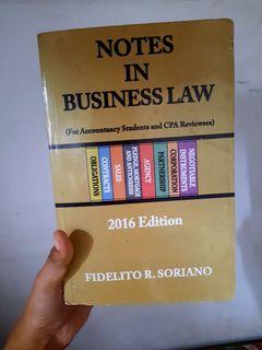 Notes in Business Law 2016