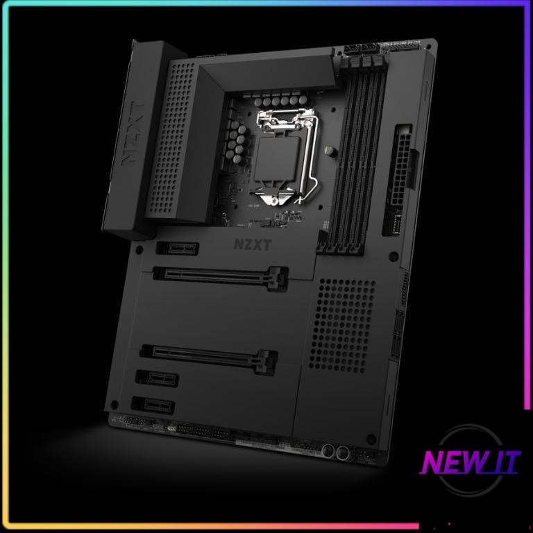 nzxt n7 z490 intel atx motherboard (matte white)(matte black) - n7