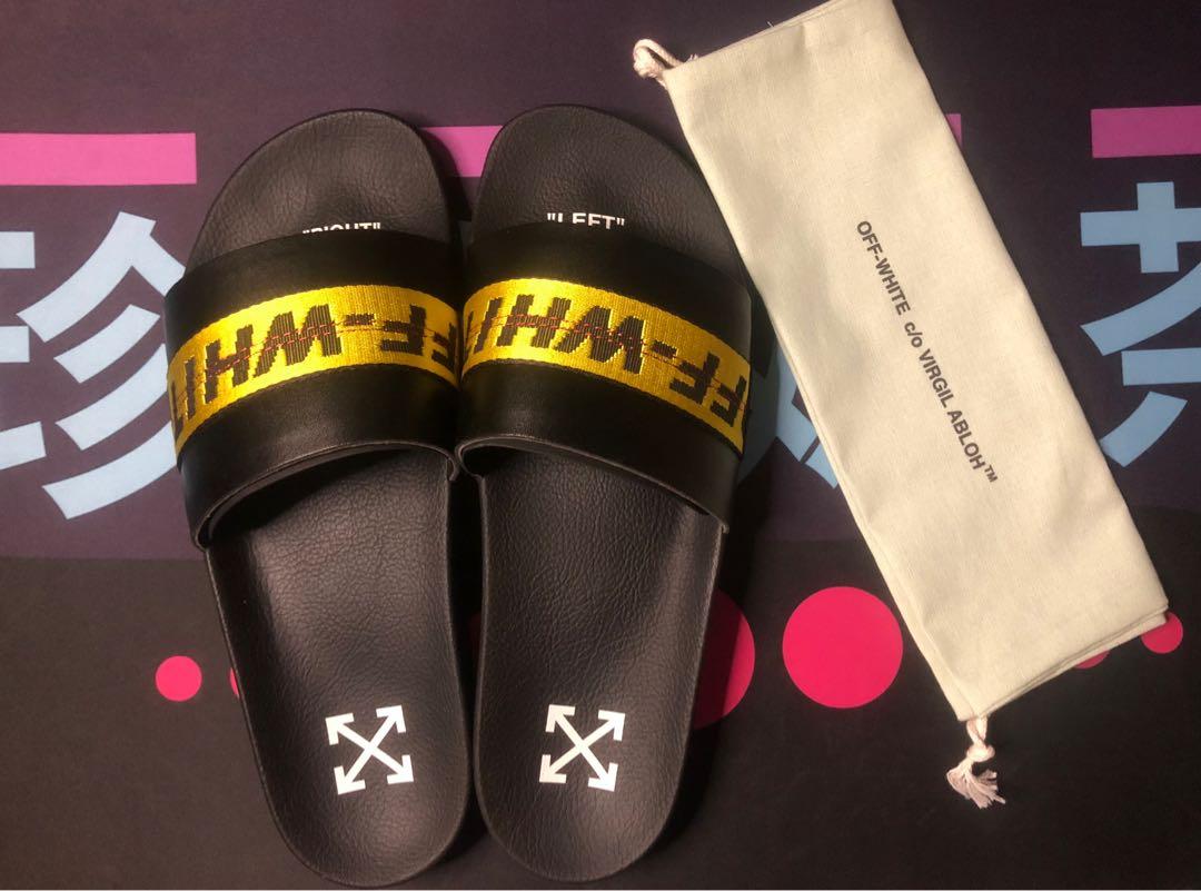 Off white on sale slippers price