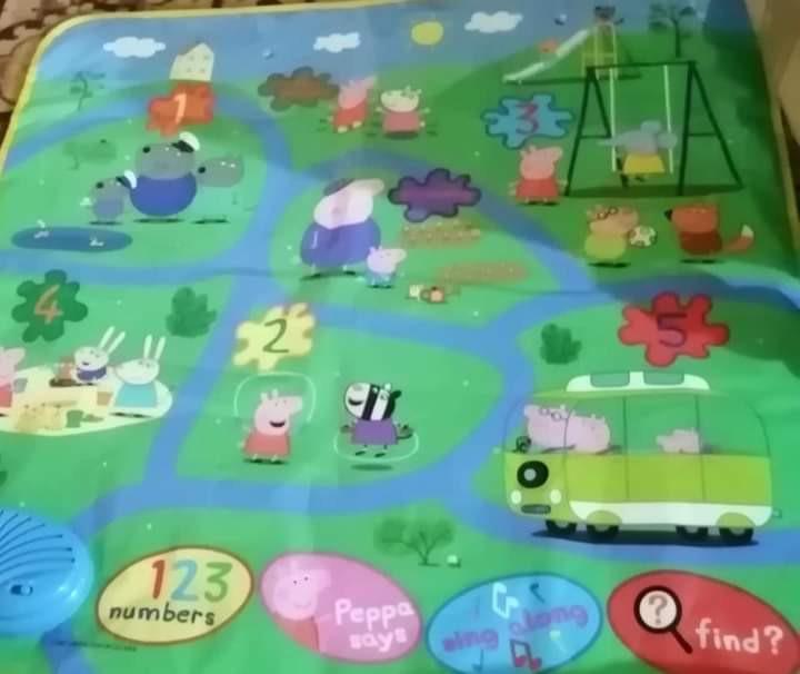 peppa pig interactive playmat