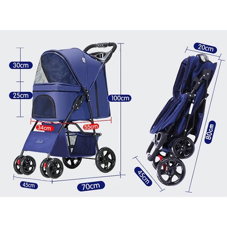 Cat stroller with litter box 2025