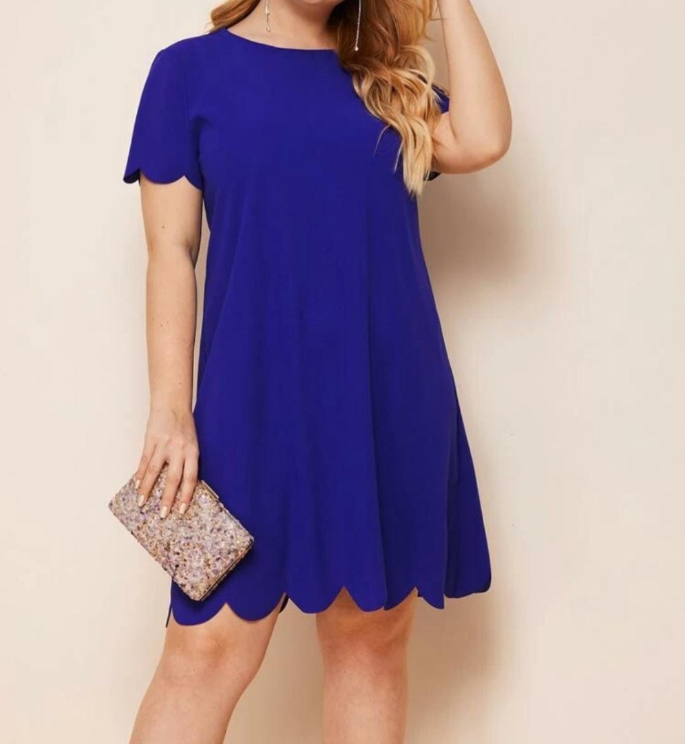 Royal blue dress for plus size clearance