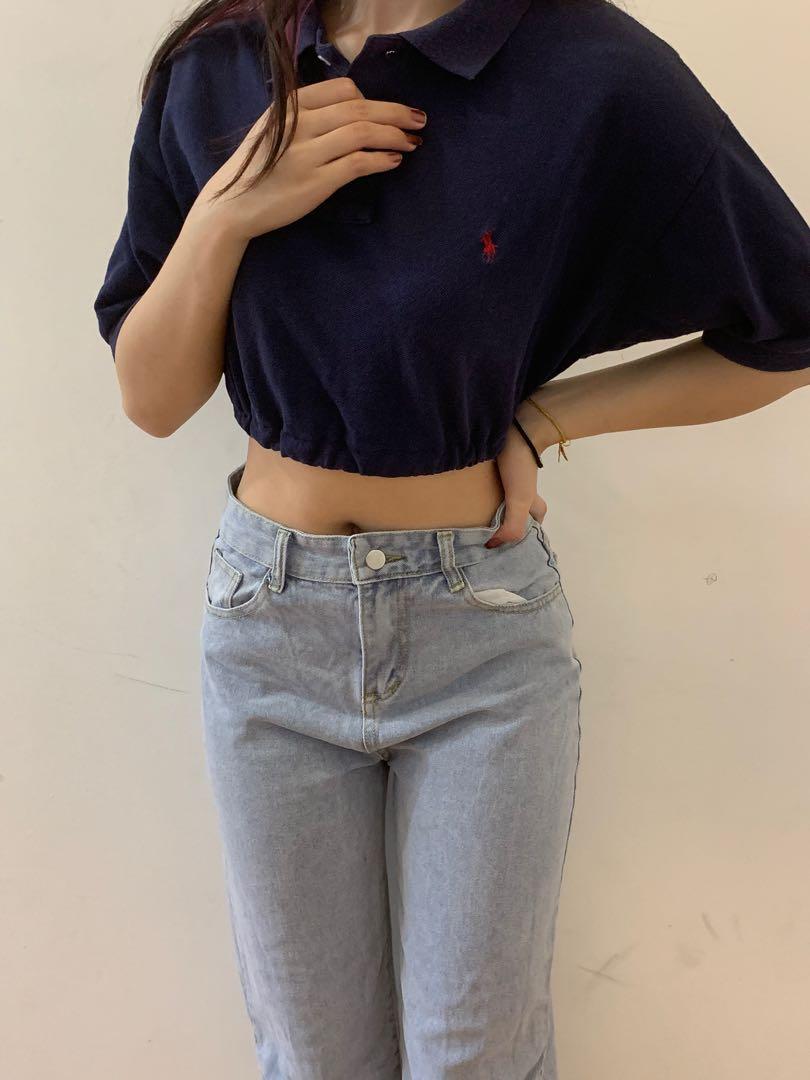 Polo ralph lauren crop polo top, Women's Fashion, Tops, Other Tops on  Carousell