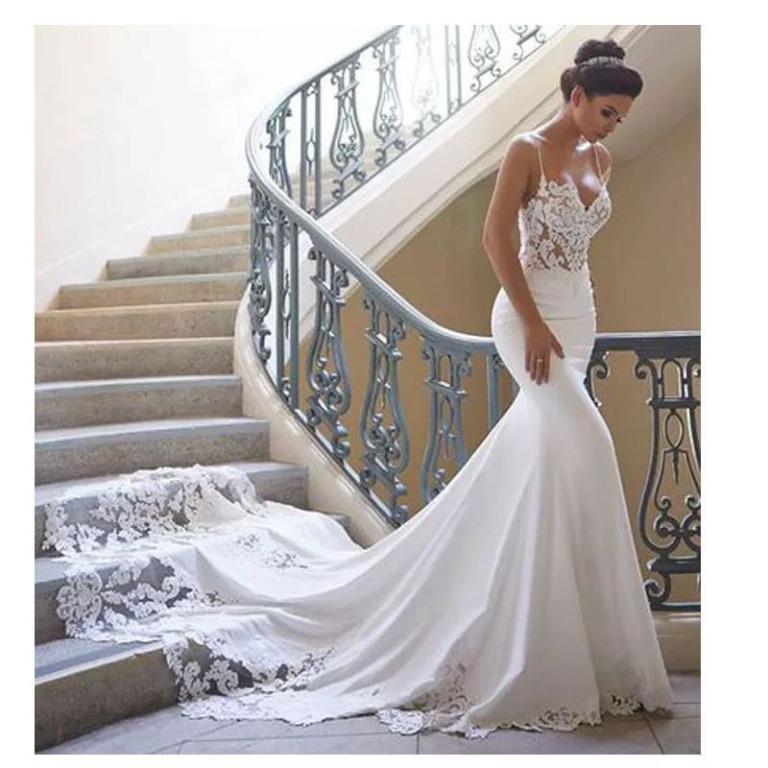 bodycon mermaid wedding dress