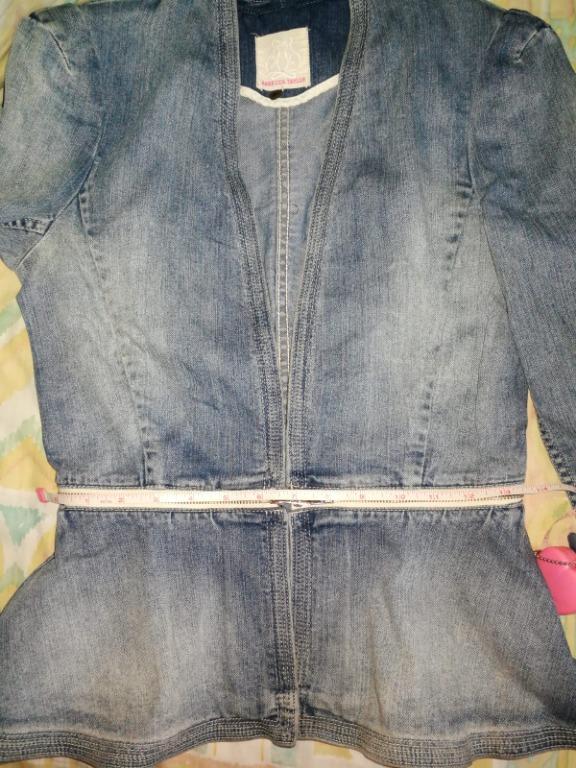 Rebecca Taylor Peplum Denim Jacket in US size 4 Women s Fashion