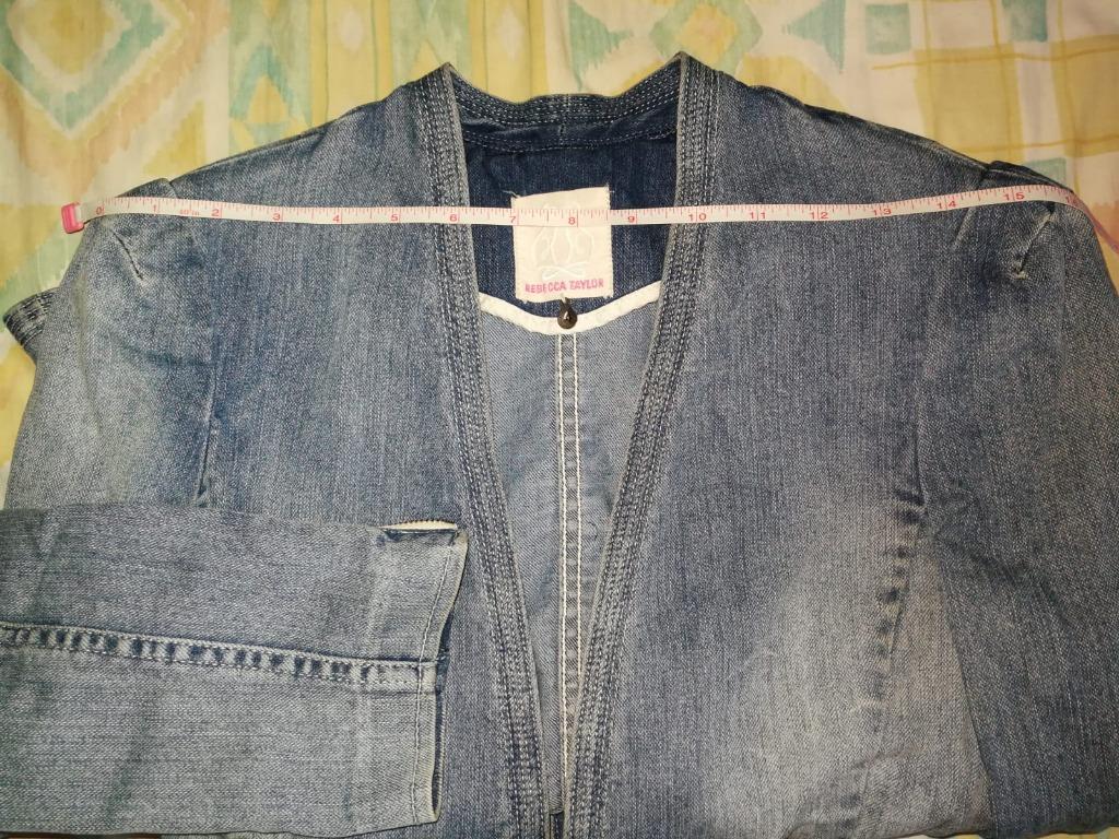 Rebecca taylor peplum denim jacket online