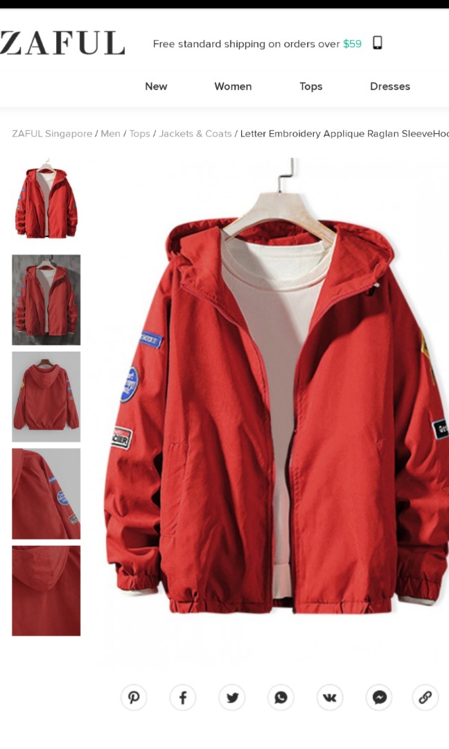 Red streetwear hoodie top