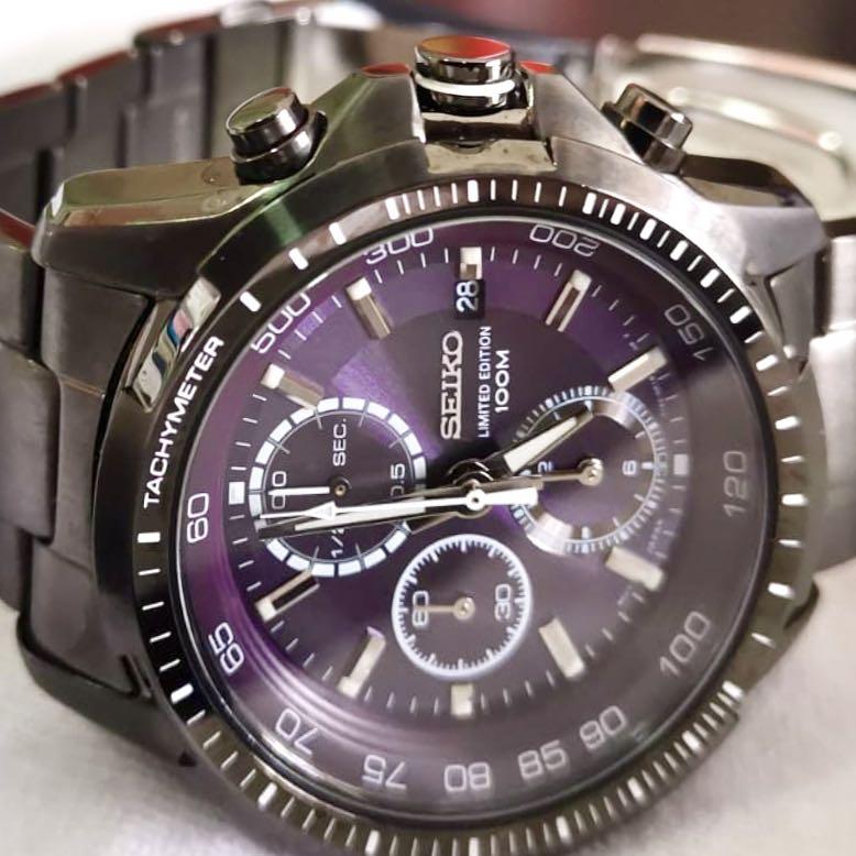 Genuine Seiko Chronograph Limited Edition 100m Watch, Men's Fashion, Watches  & Accessories, Watches on Carousell