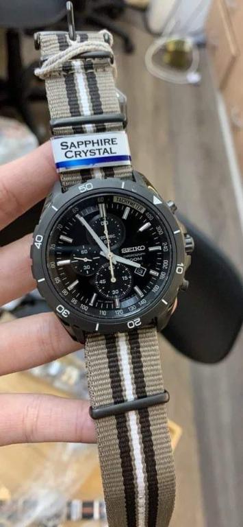 Seiko Gents SNDH23P1 LEE HOM Criteria Chronograph Sapphire Crystal Glass