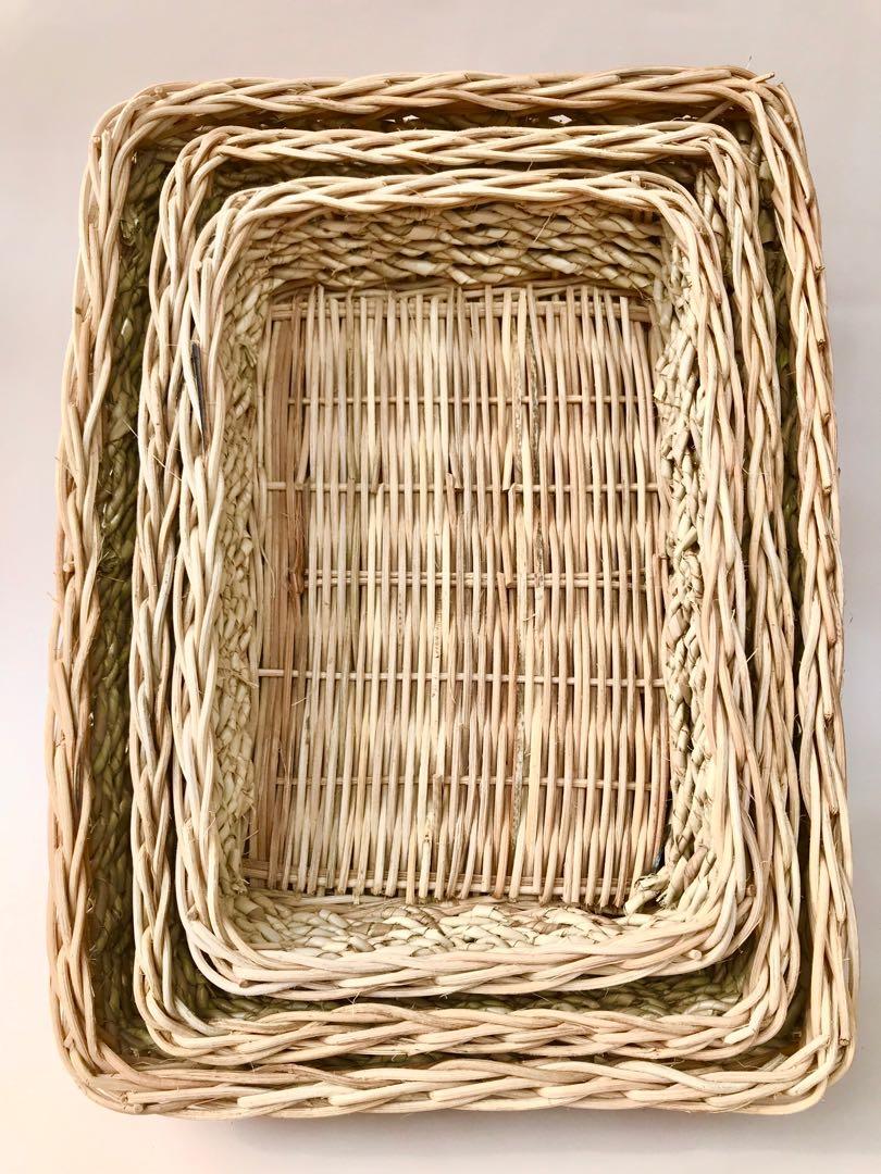 furniture with storage baskets on Storage Baskets Furniture Home Living Home Improvement Organization Storage Boxes Baskets On Carousell