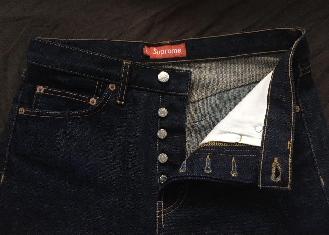 🈹️ Supreme Rigid Slim Jeans , 男裝, 褲＆半截裙, 牛仔褲- Carousell