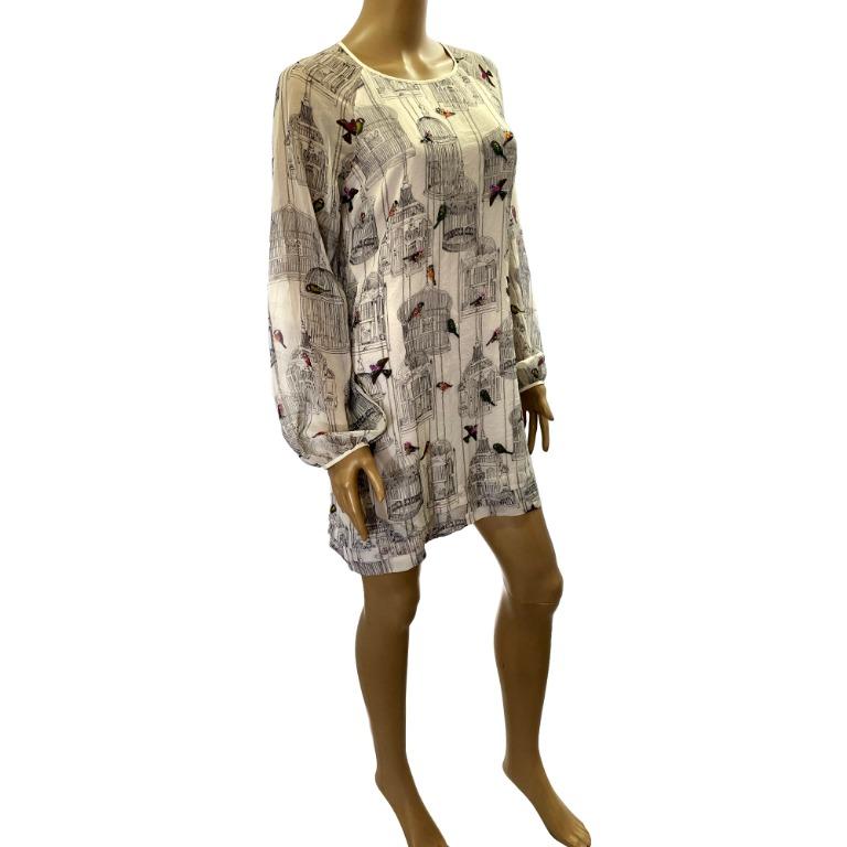 Ted Baker Bird Cage Print Tunic Dress