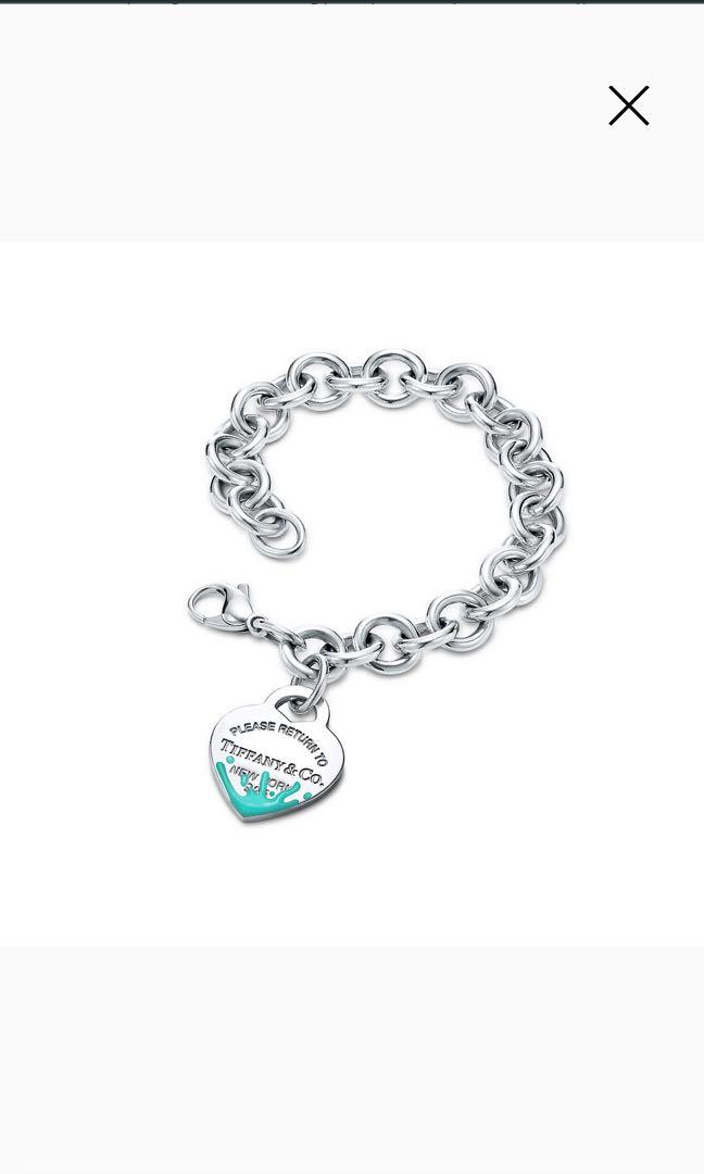 Tiffany Co Silver I Love You Heart Charm Bracelet Medium Wrist   idusemiduedutr