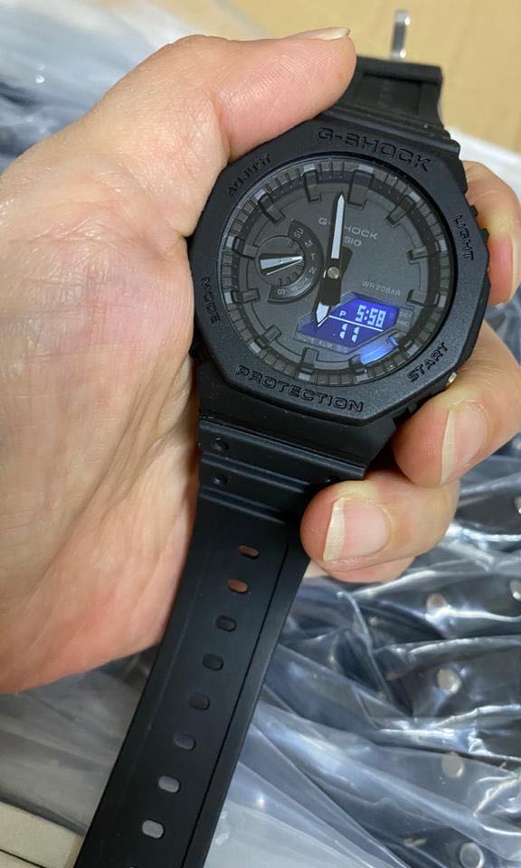 Tmj All Black Copy Ga2100 Men S Fashion Watches On Carousell