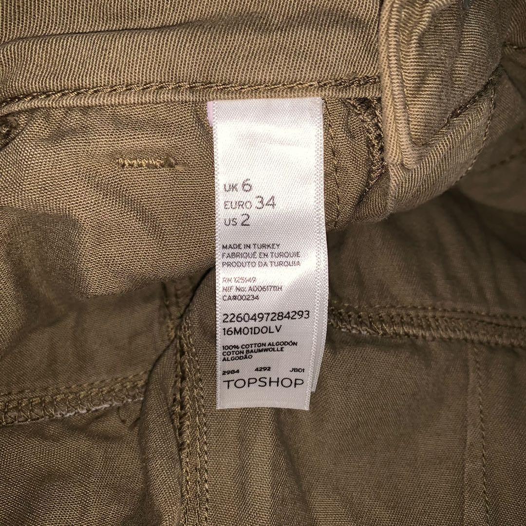 topshop green cargo pants