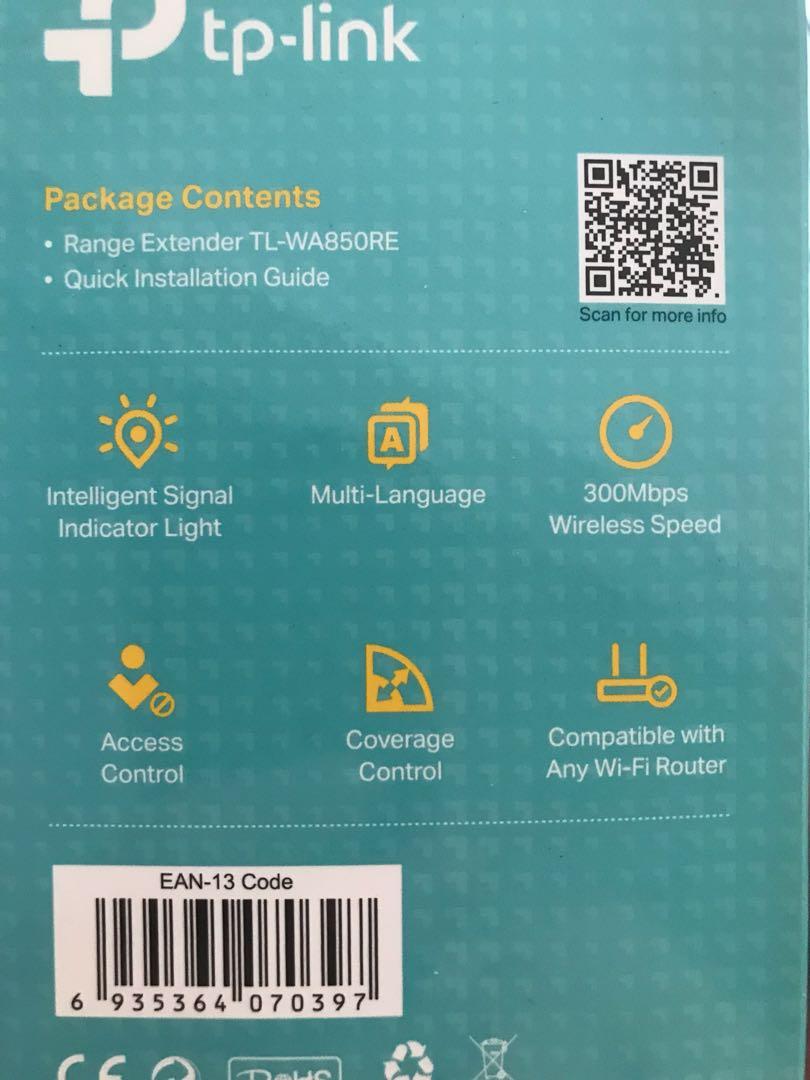 TP link - Range Extender (Category: Networking) located in Kuala Lumpur. Submitted by duncanc88 (Listing ID 1041576902, Image 2). Description: TP link Range extender 300mb.