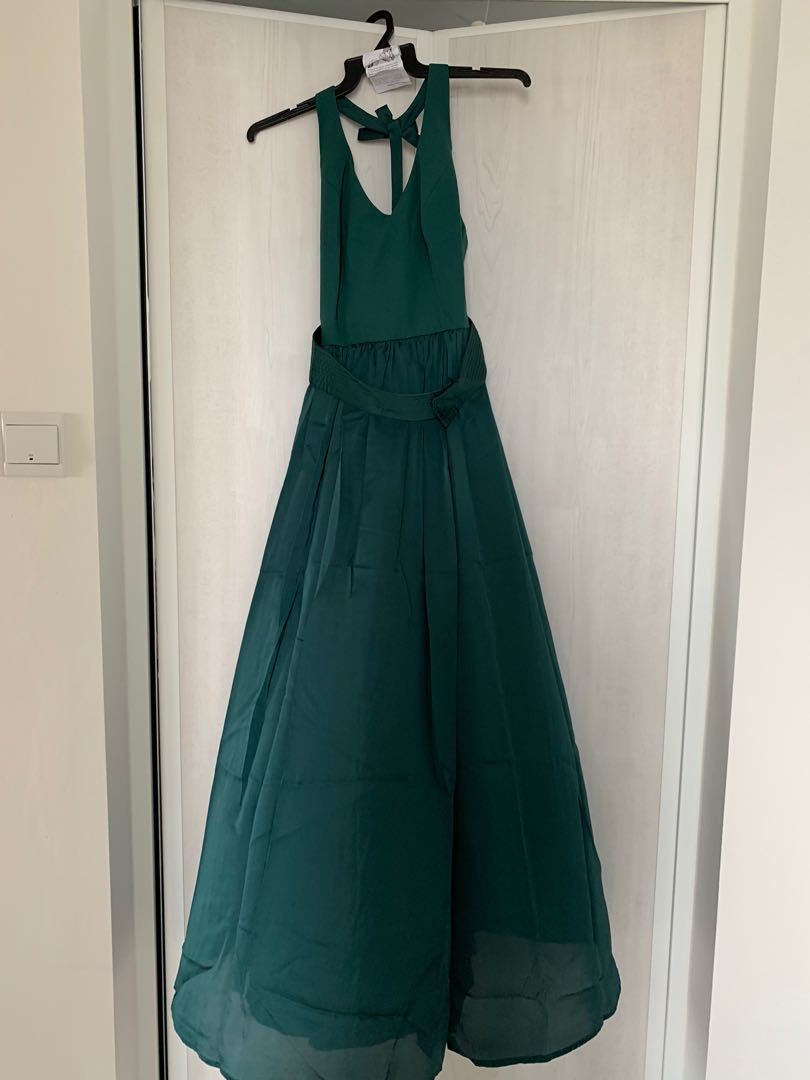 Vera wang green dress discount