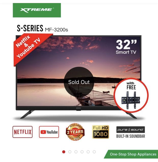 tv with built in soundbar