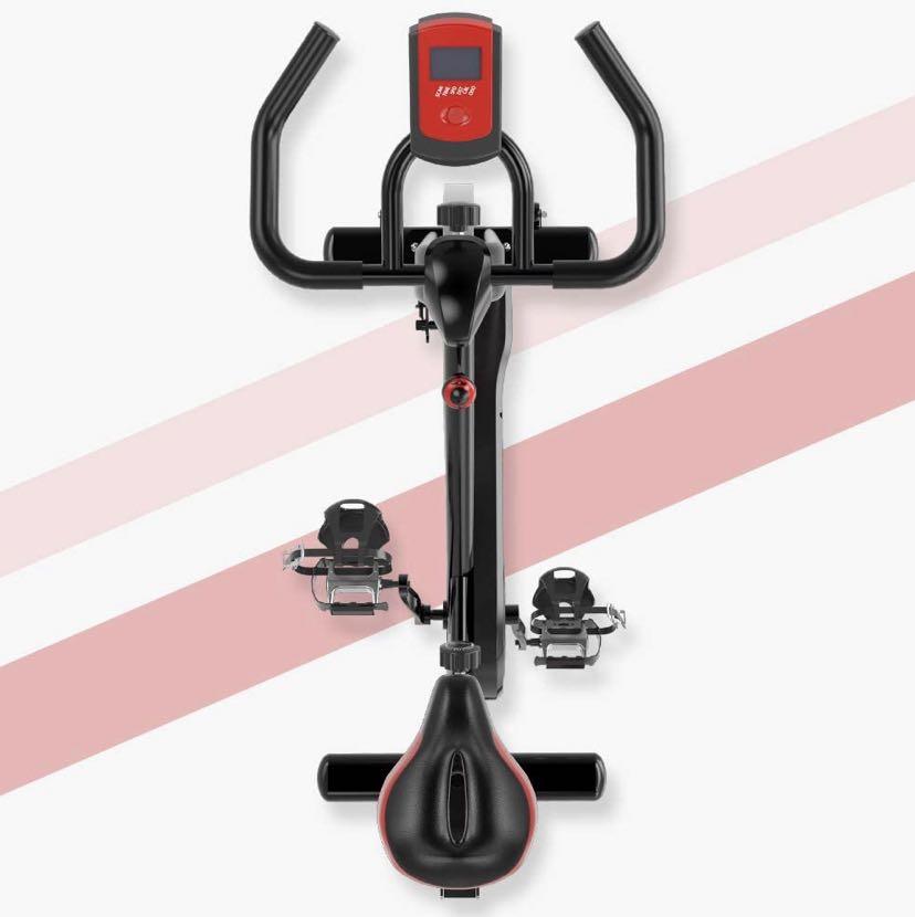 Yaumany Indoor Cycling Exercise Bike Cardio Spinning Bike with Adjustable Handlebars Seat 10KG Flywheel Resistance LCD Display Multi functional